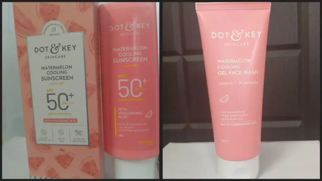 Watermelon cooling Sunscreen(Unsealed) and face wash(sealed)